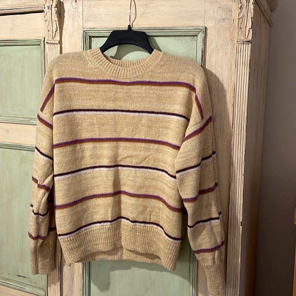 70’s style striped sweater by Isabel amaranth Etoile!
